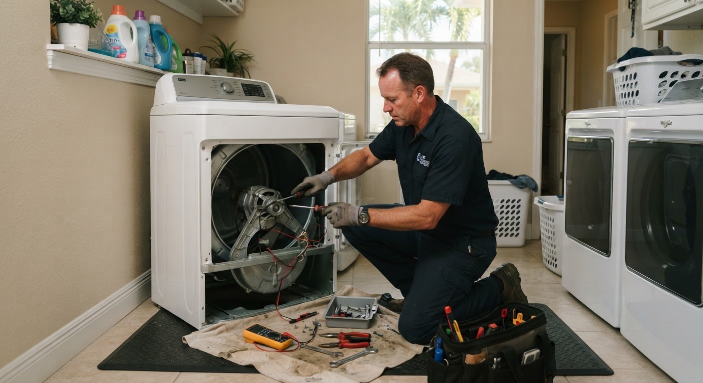 Dryer Repair performed by a Santa Ana Appliance Repair technician in Santa Ana, CA