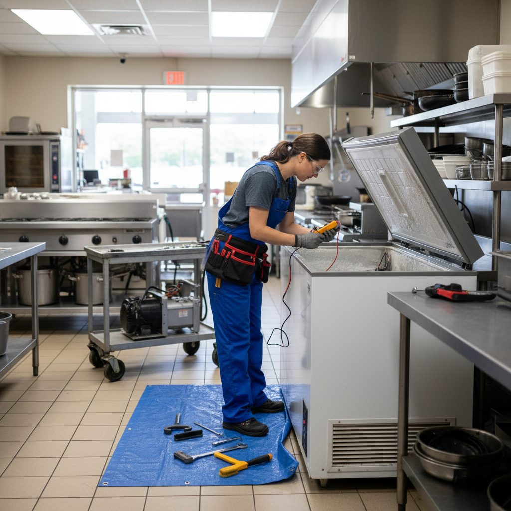 Freezer Repair performed by a Santa Ana Appliance Repair technician in Santa Ana, CA