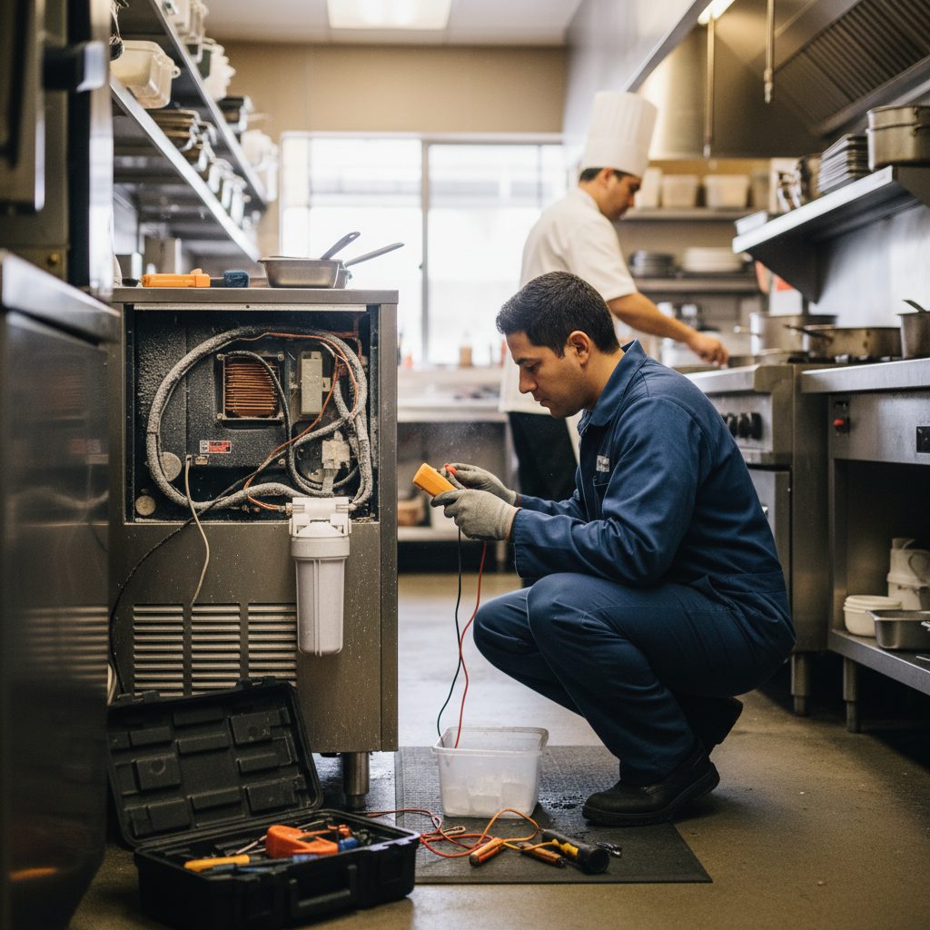 Ice Maker Repair performed by a Santa Ana Appliance Repair technician in Santa Ana, CA