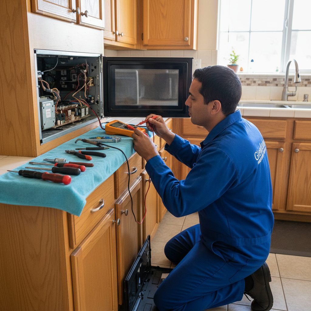 Microwave Repair performed by a Santa Ana Appliance Repair technician in Santa Ana, CA