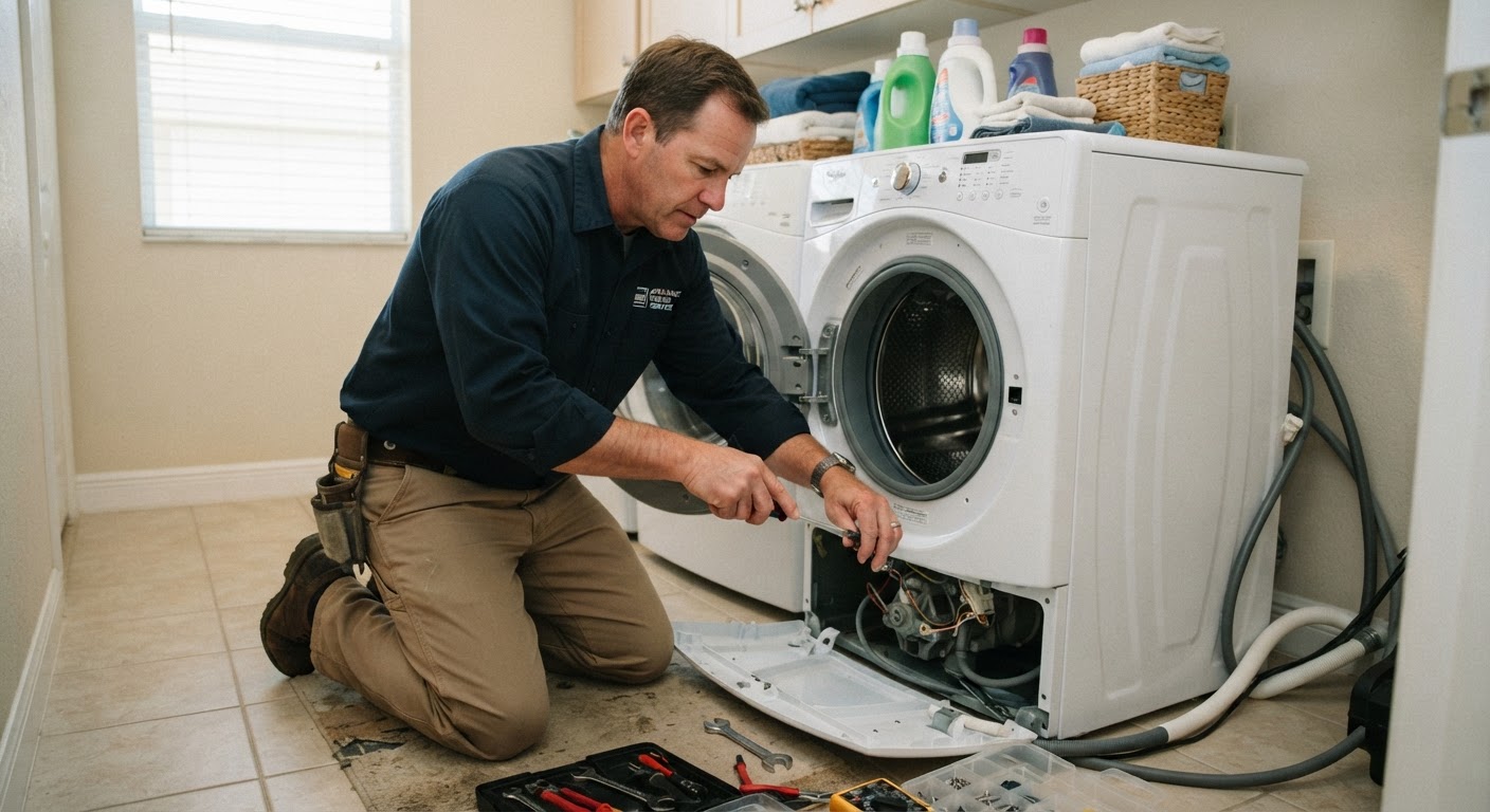 Washing Machine Repair performed by a Santa Ana Appliance Repair technician in Santa Ana, CA